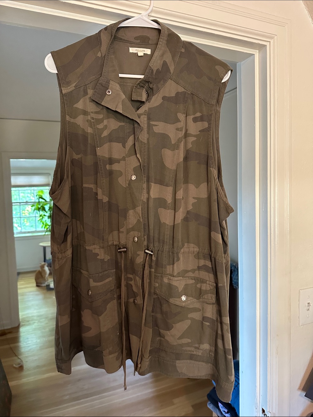 Maurices Olive Camo Utility Vest - Size 2x
